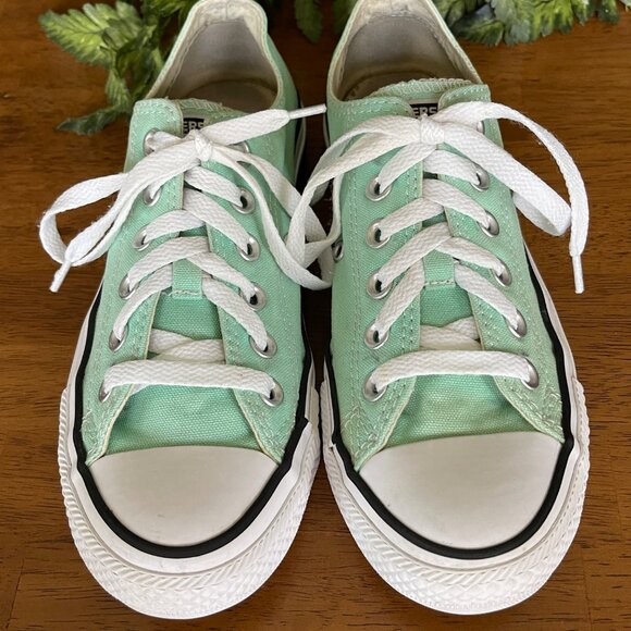 Converse Chuck Taylor All Star Low Top Sneakers Mint Green Womens 5 / Mens 7 - Picture 2 of 15